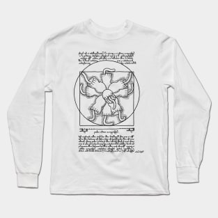 Vitruvian Choanoflagellate Colony - Choanoflagellate Rosette Long Sleeve T-Shirt